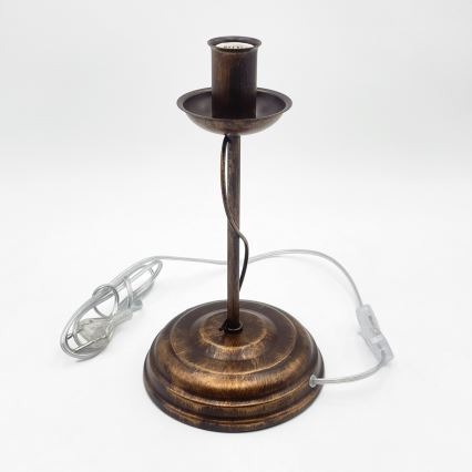 Lampa stołowa ANTON 1xE14/60W/230V brązowa
