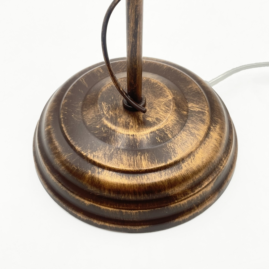 Lampa stołowa ANTON 1xE14/60W/230V brązowa