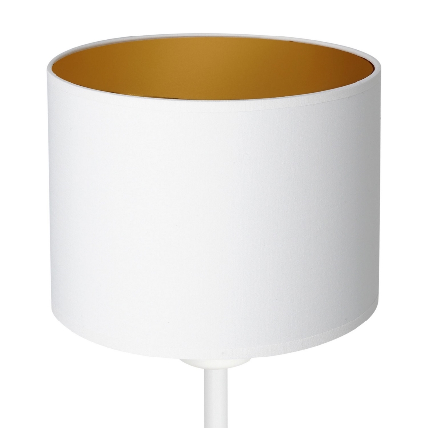 Lampa stołowa ARDEN 1xE27/60W/230V śr. 18 cm biała/złota