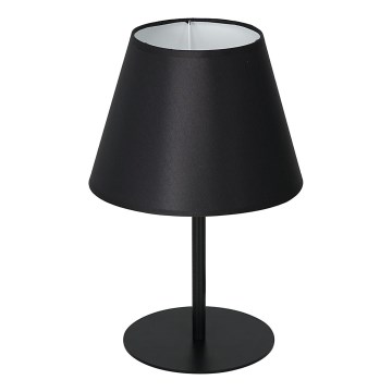 Lampa stołowa ARDEN 1xE27/60W/230V śr. 20 cm czarny/biały