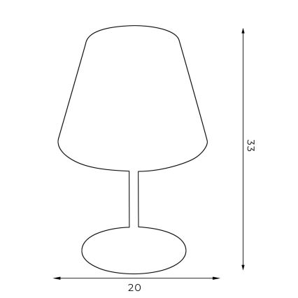 Lampa stołowa ARDEN 1xE27/60W/230V śr. 20 cm zielony/złoty