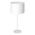 Lampa stołowa ARDEN 1xE27/60W/230V śr. 25 cm biała