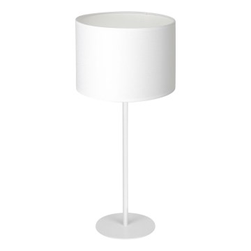 Lampa stołowa ARDEN 1xE27/60W/230V śr. 25 cm biała