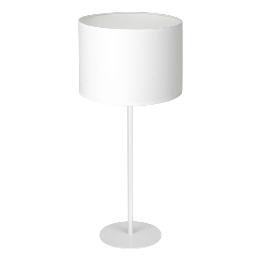 Lampa stołowa ARDEN 1xE27/60W/230V śr. 25 cm biała