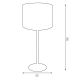 Lampa stołowa ARDEN 1xE27/60W/230V śr. 25 cm biały