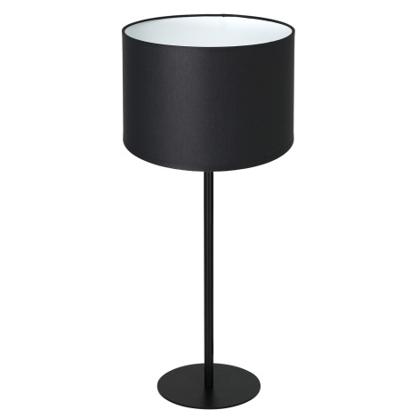 Lampa stołowa ARDEN 1xE27/60W/230V śr. 25 cm czarny/biały