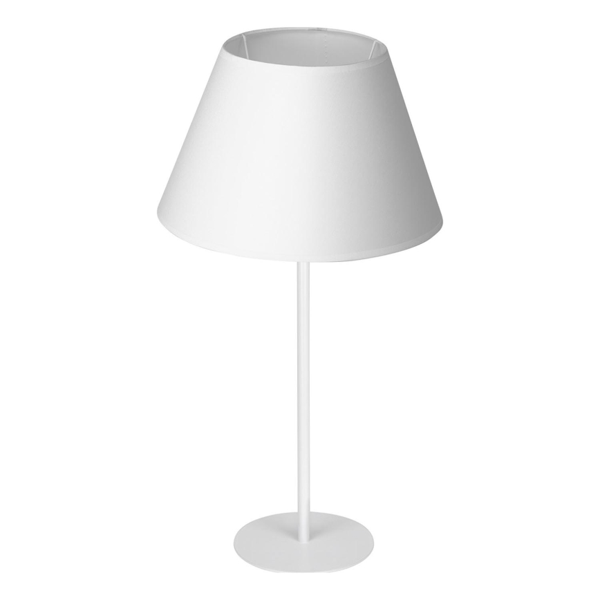 Lampa stołowa ARDEN 1xE27/60W/230V śr. 30 cm biały