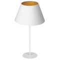 Lampa stołowa ARDEN 1xE27/60W/230V śr. 30 cm biały/złoty