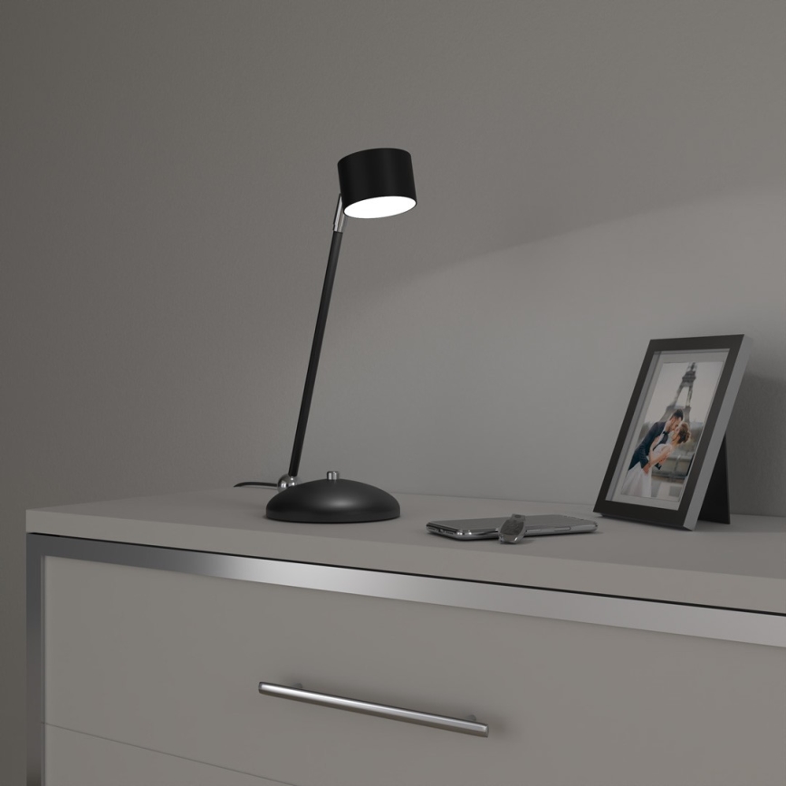 Lampa stołowa ARENA 1xGX53/11W/230V czarna/chrom błyszczący
