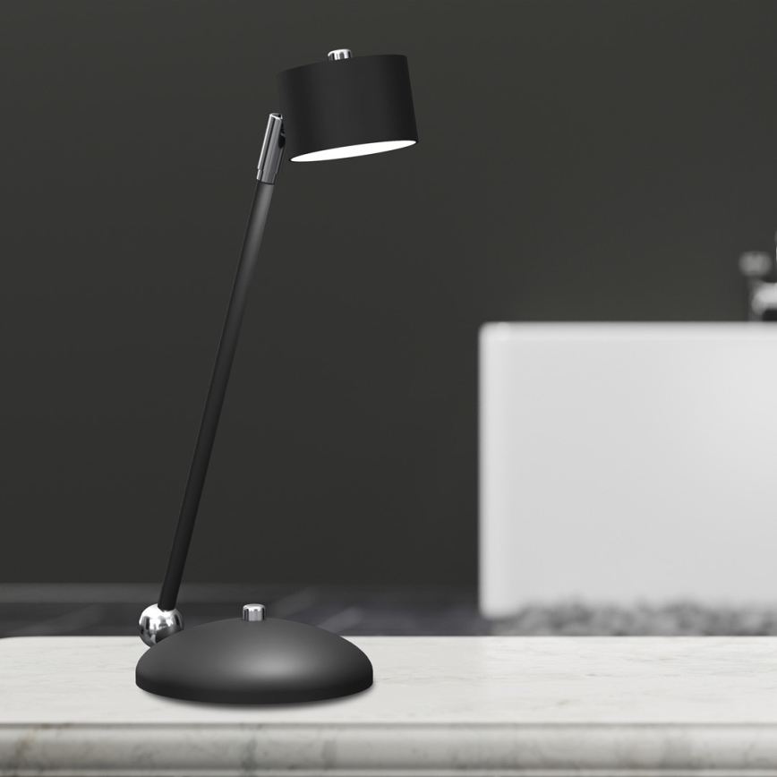 Lampa stołowa ARENA 1xGX53/11W/230V czarna/chrom błyszczący