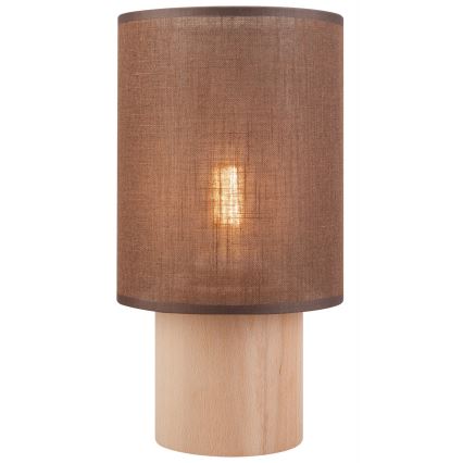 Lampa stołowa ARI TABLE 1xE27/60W/230V brązowa/buk