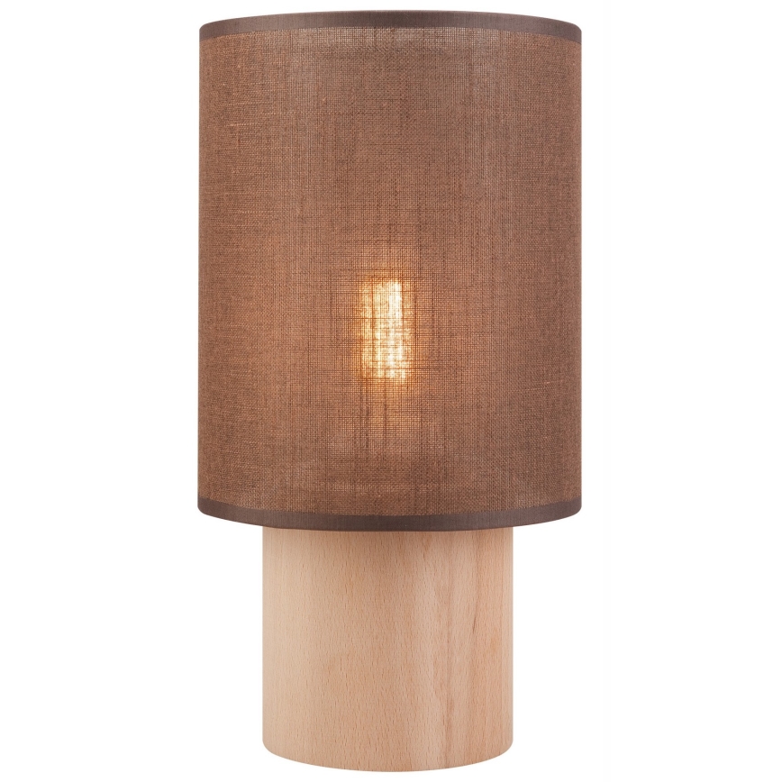 Lampa stołowa ARI TABLE 1xE27/60W/230V brązowa/buk