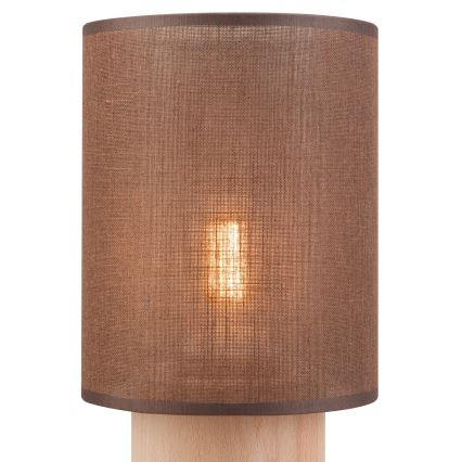 Lampa stołowa ARI TABLE 1xE27/60W/230V brązowa/buk