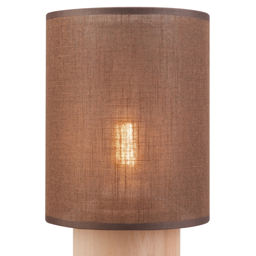 Lampa stołowa ARI TABLE 1xE27/60W/230V brązowa/buk