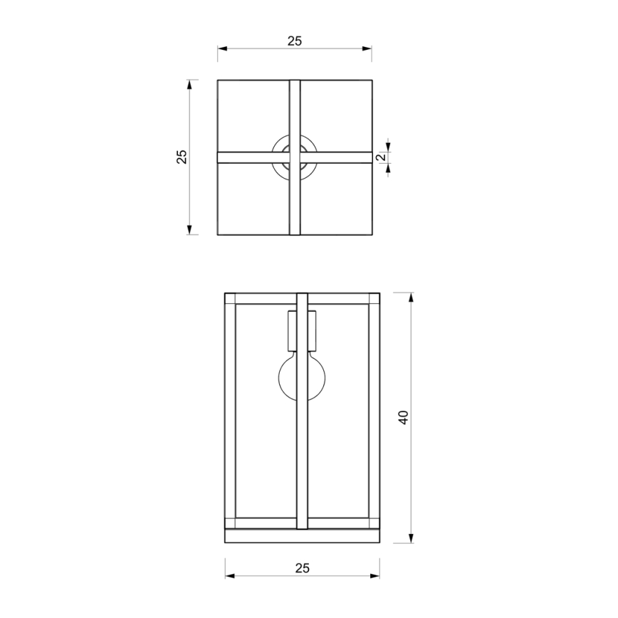 Lampa stołowa ARNOLD 1xE27/60W/230V czarny