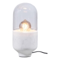 Lampa stołowa ASEL 1xE27/25W/230V marmur biały