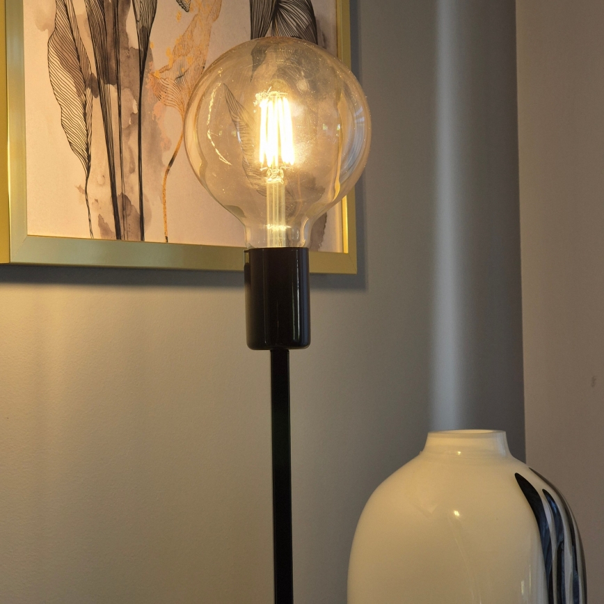 Lampa stołowa ASTRID 1xE27/60W/230V czarny błyszczący