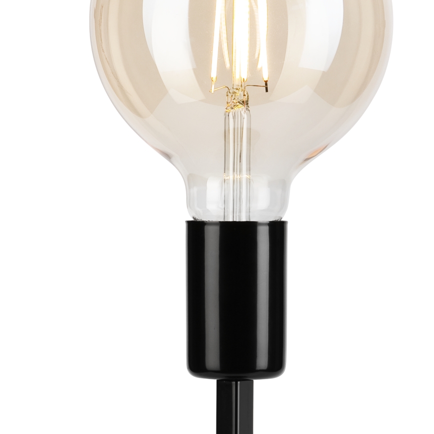 Lampa stołowa ASTRID 1xE27/60W/230V czarny błyszczący