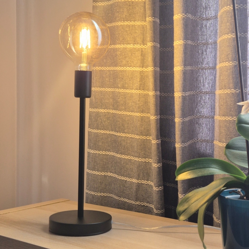 Lampa stołowa ASTRID 1xE27/60W/230V matowa czarny
