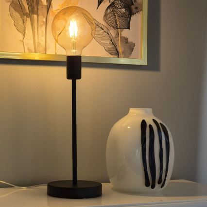 Lampa stołowa ASTRID 1xE27/60W/230V matowa czarny