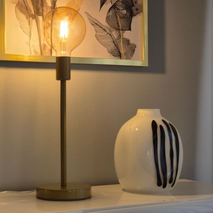 Lampa stołowa ASTRID 1xE27/60W/230V złoty
