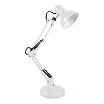 Lampa stołowa AURIQ 1xE27/60W/230V biała
