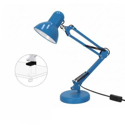 Lampa stołowa AURIQ 1xE27/60W/230V niebieska