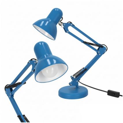 Lampa stołowa AURIQ 1xE27/60W/230V niebieska