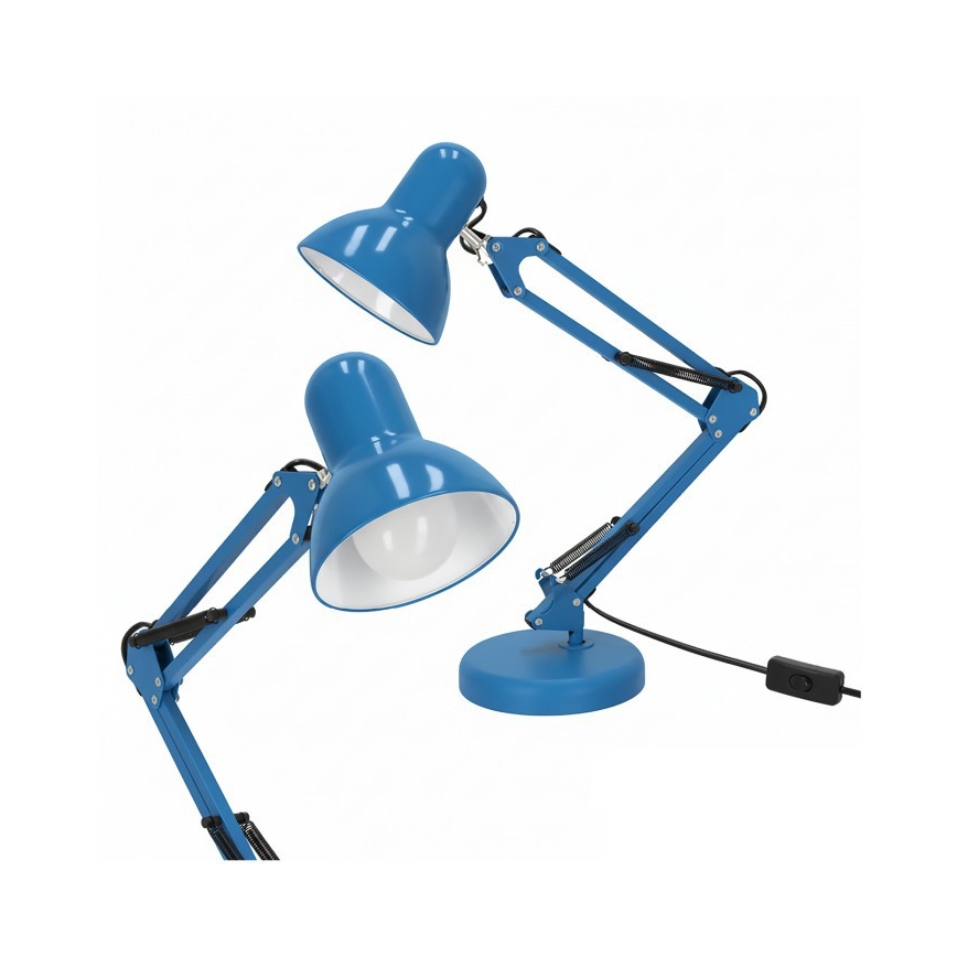 Lampa stołowa AURIQ 1xE27/60W/230V niebieska