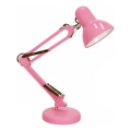 Lampa stołowa AURIQ 1xE27/60W/230V różowa