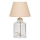 Lampa stołowa AYD 1xE27/40W/230V beżowa/przezroczysta