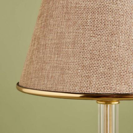 Lampa stołowa AYD 1xE27/40W/230V beżowa/złota