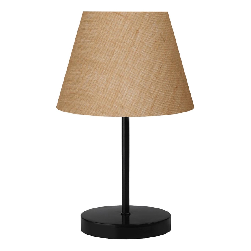 Lampa stołowa AYD 1xE27/40W/230V brązowa/czarna