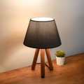 Lampa stołowa AYD 1xE27/40W/230V brązowa/czarna