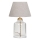 Lampa stołowa AYD 1xE27/40W/230V kremowa/przezroczysta