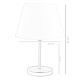 Lampa stołowa AYD 1xE27/60W/230V biały/złoty