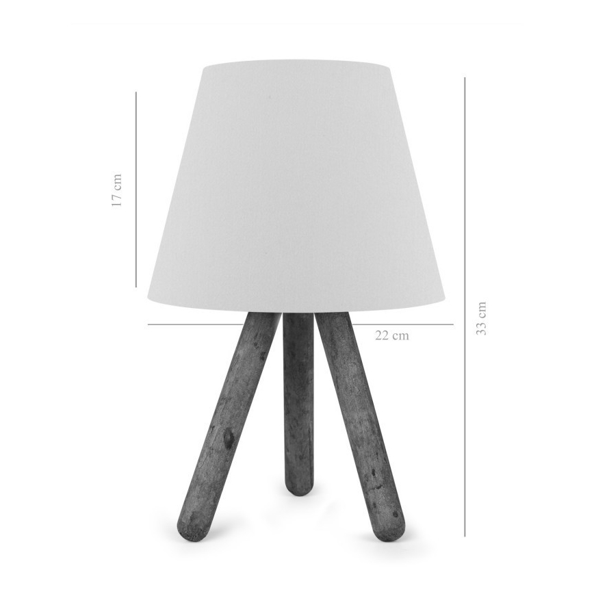 Lampa stołowa AYD 1xE27/60W/230V kremowaa