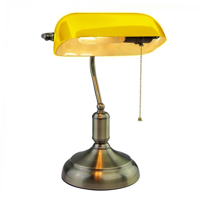 Lampa stołowa BANKER 1xE27/60W/230V