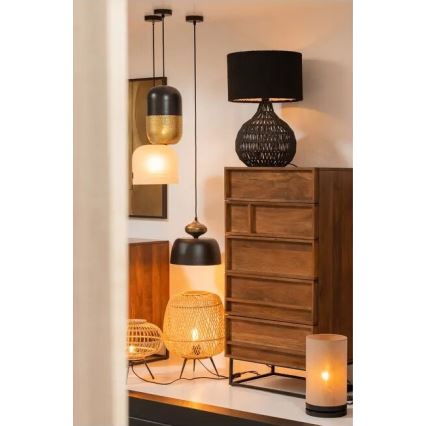 Lampa stołowa BASICLABEL 1xE27/40W/230V bambus