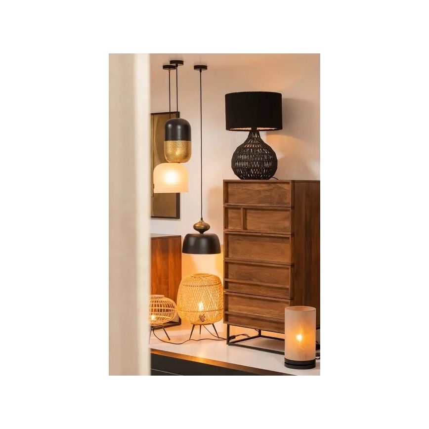 Lampa stołowa BASICLABEL 1xE27/40W/230V bambus