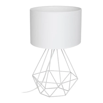 Lampa stołowa BASKET 1xE27/60W/230V biały