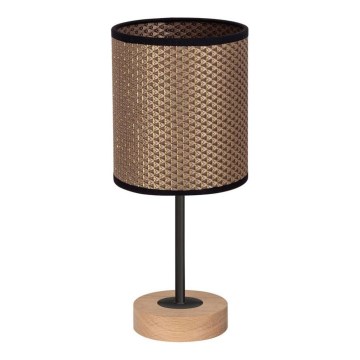 Lampa stołowa BENITA 1xE27/60W/230V 30 cm brązowa/dąb