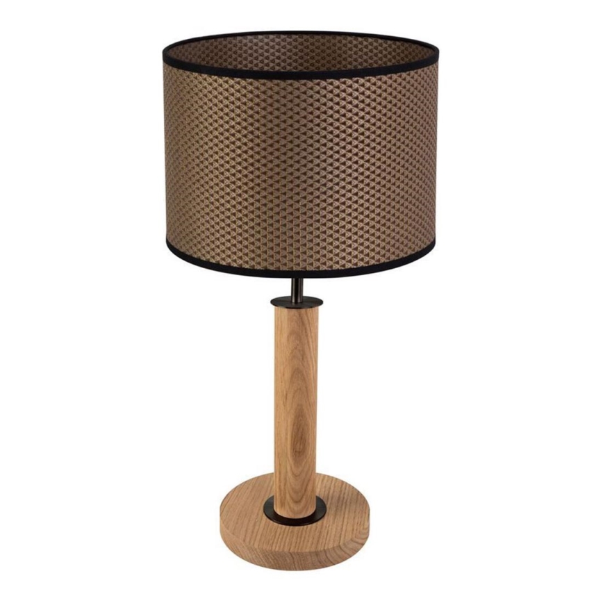Lampa stołowa BENITA 1xE27/60W/230V 48 cm brązowy/dąb