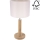 Lampa stołowa BENITA 1xE27/60W/230V 48 cm kremowa/dąb – certyfikat FSC
