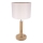 Lampa stołowa BENITA 1xE27/60W/230V 48 cm kremowy/dąb