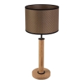 Lampa stołowa BENITA 1xE27/60W/230V 61 cm brązowy/dąb