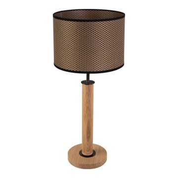 Lampa stołowa BENITA 1xE27/60W/230V 61 cm brązowy/dąb