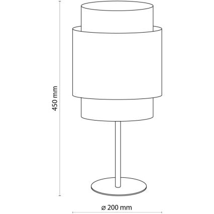 Lampa stołowa BOHO 1xE27/15W/230V czarna/rattan
