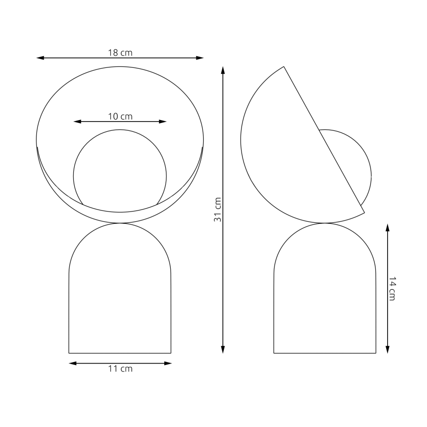Lampa stołowa BOTO 1xG9/8W/230V szara