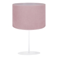 Lampa stołowa BRISTOL 1xE14/15W/230V różowy/biały